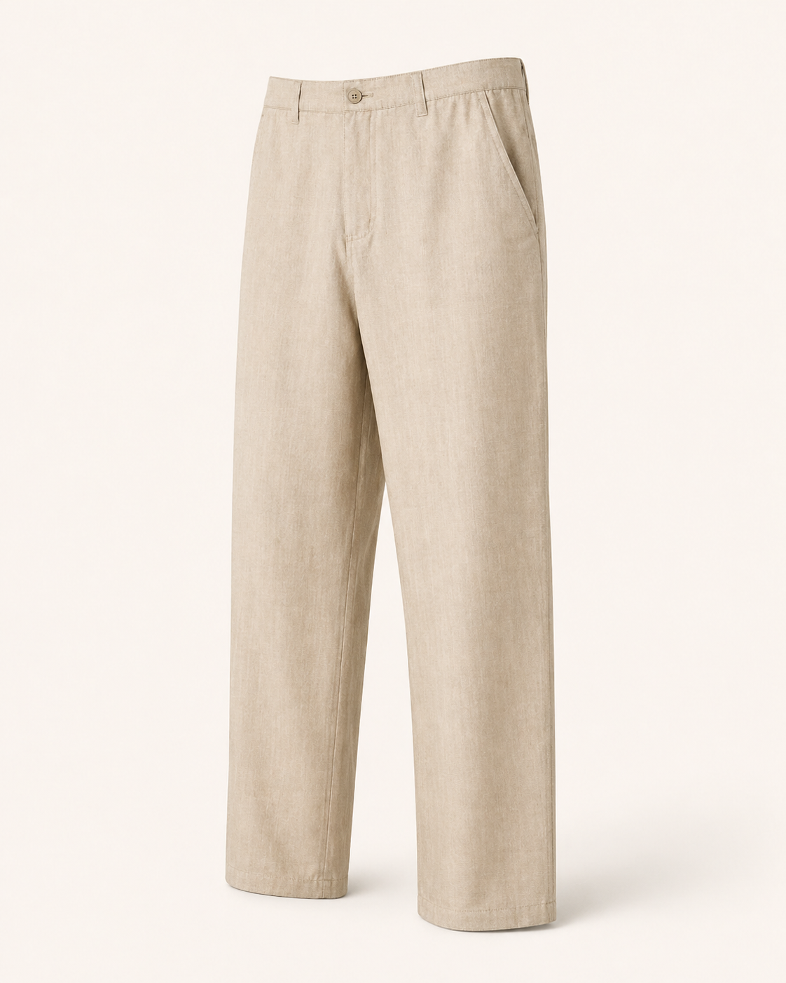 Pantastic Linen-Cotton Pants — Sand Beige