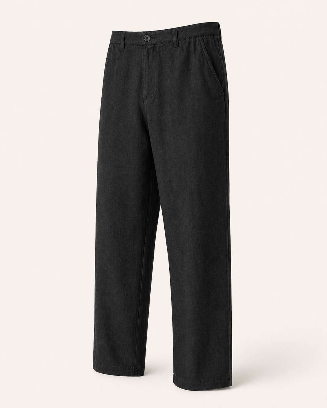 Pantastic Linen-Cotton Pants — Black