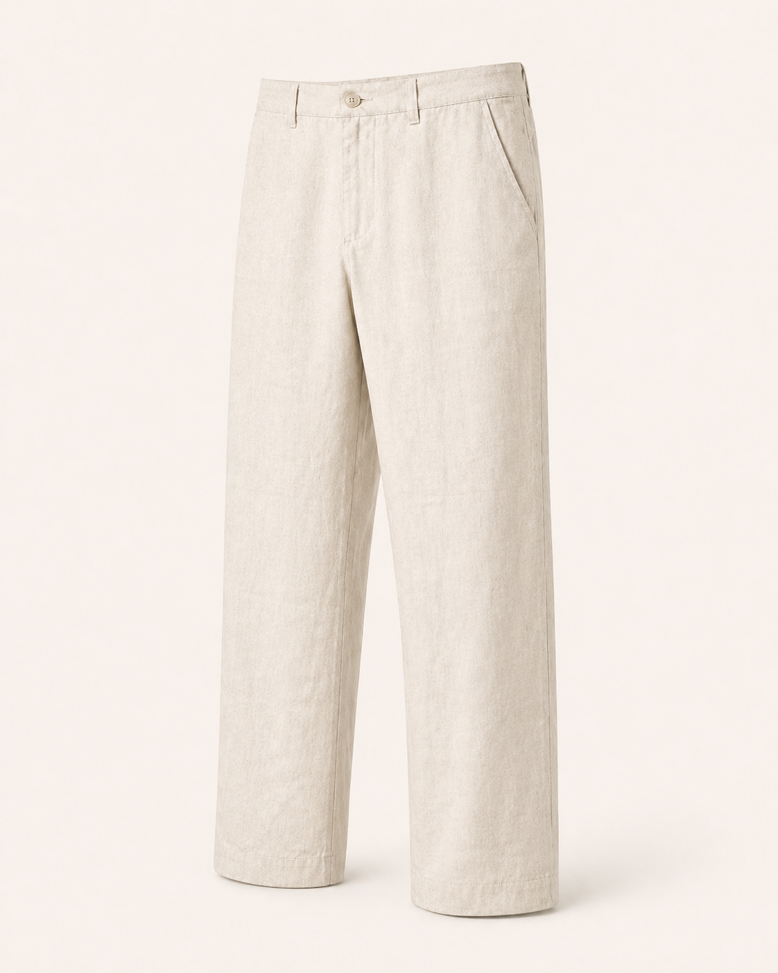 Pantastic Linen-Cotton Pants — Natural Off-white