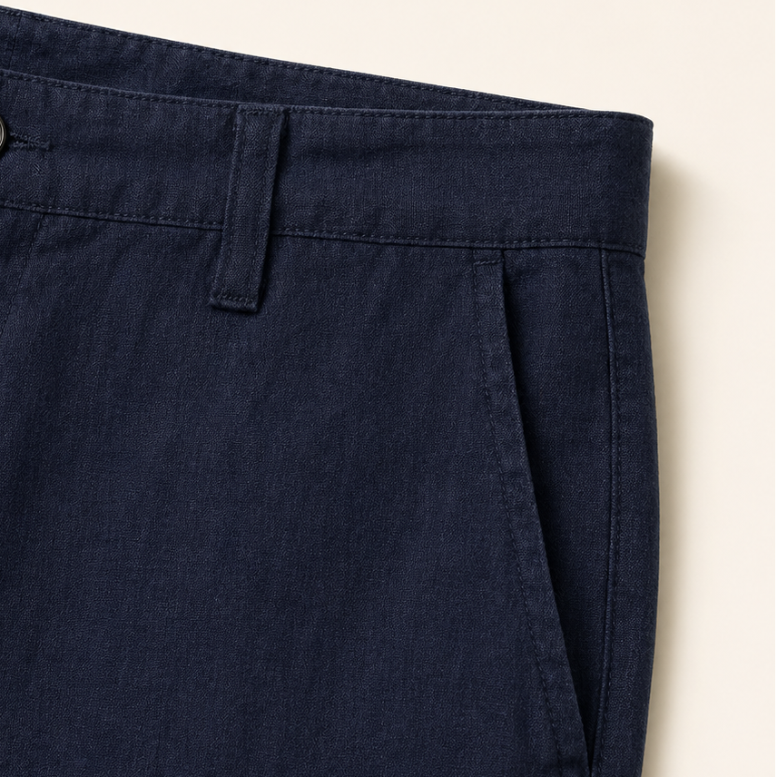 Pantastic Linen-Cotton Pants — Deep Navy