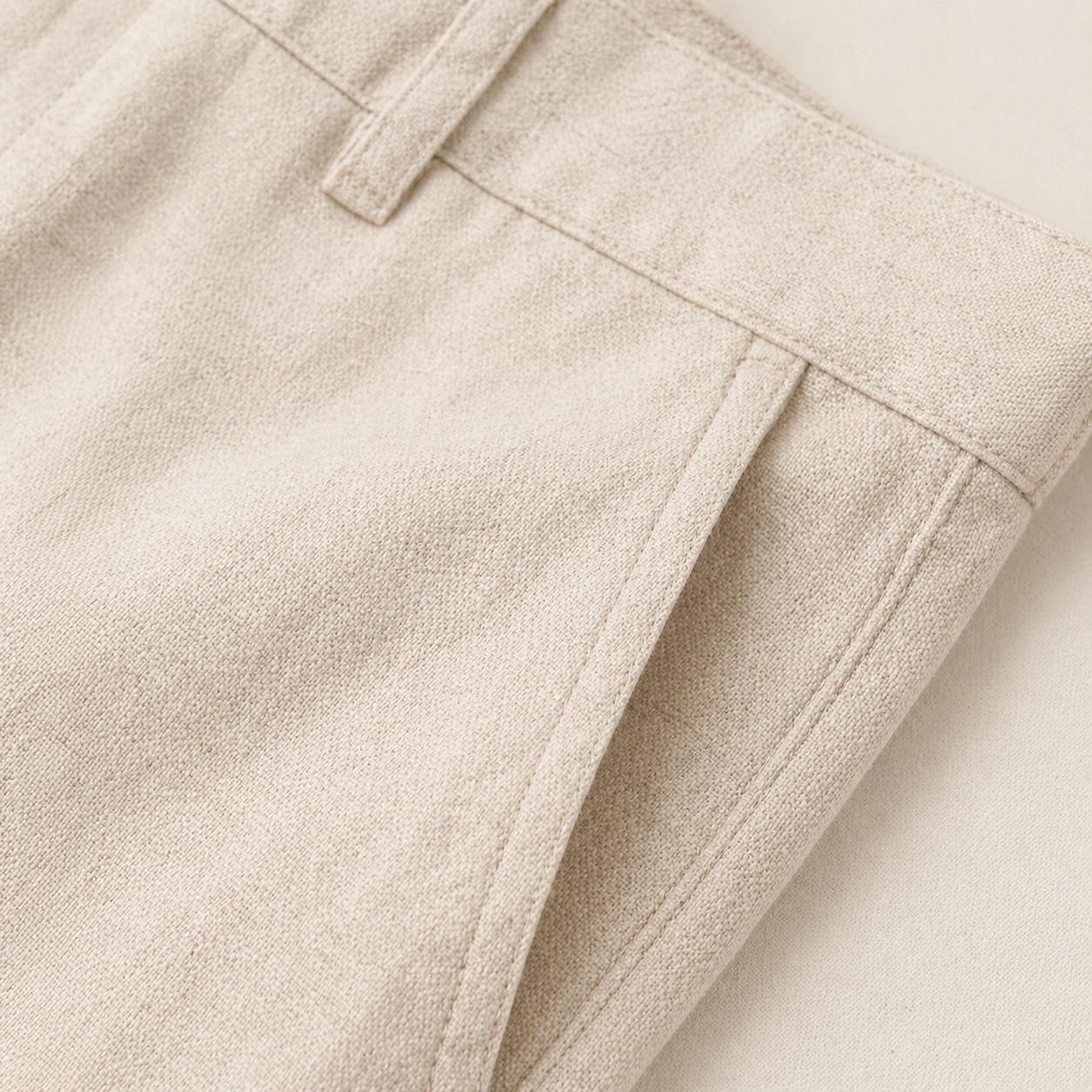Pantastic Linen-Cotton Pants — Natural Off-white