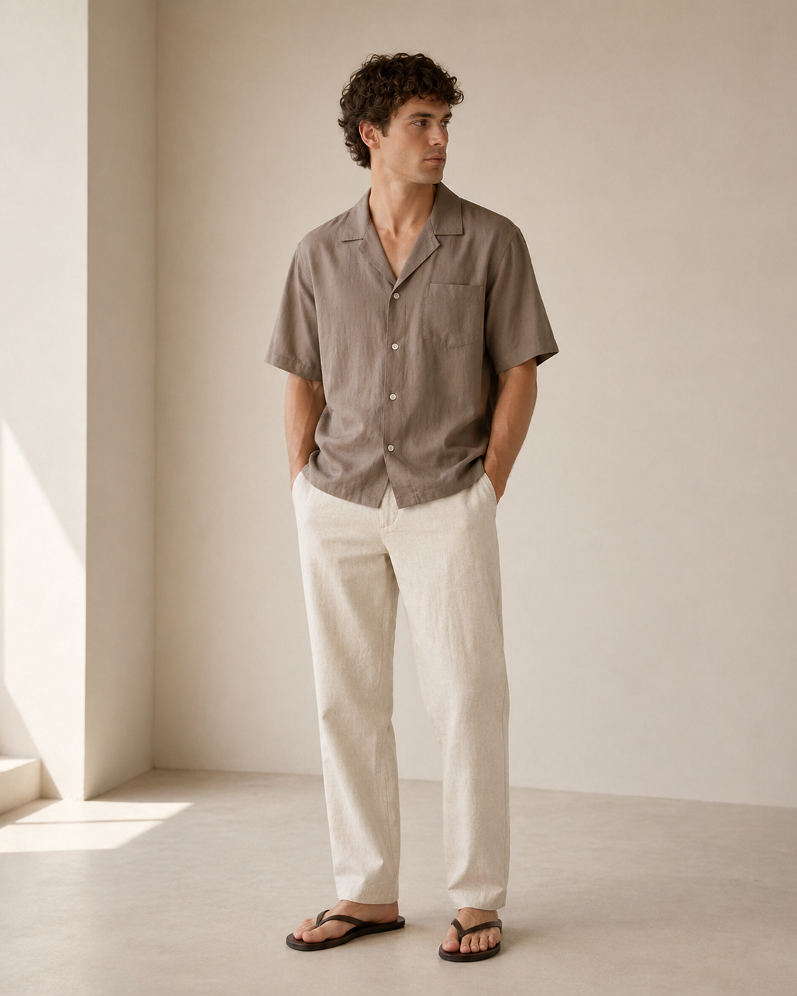 Pantastic Linen-Cotton Pants — Natural Off-white